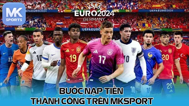 Bước nạp tiền thành công trên MKsport